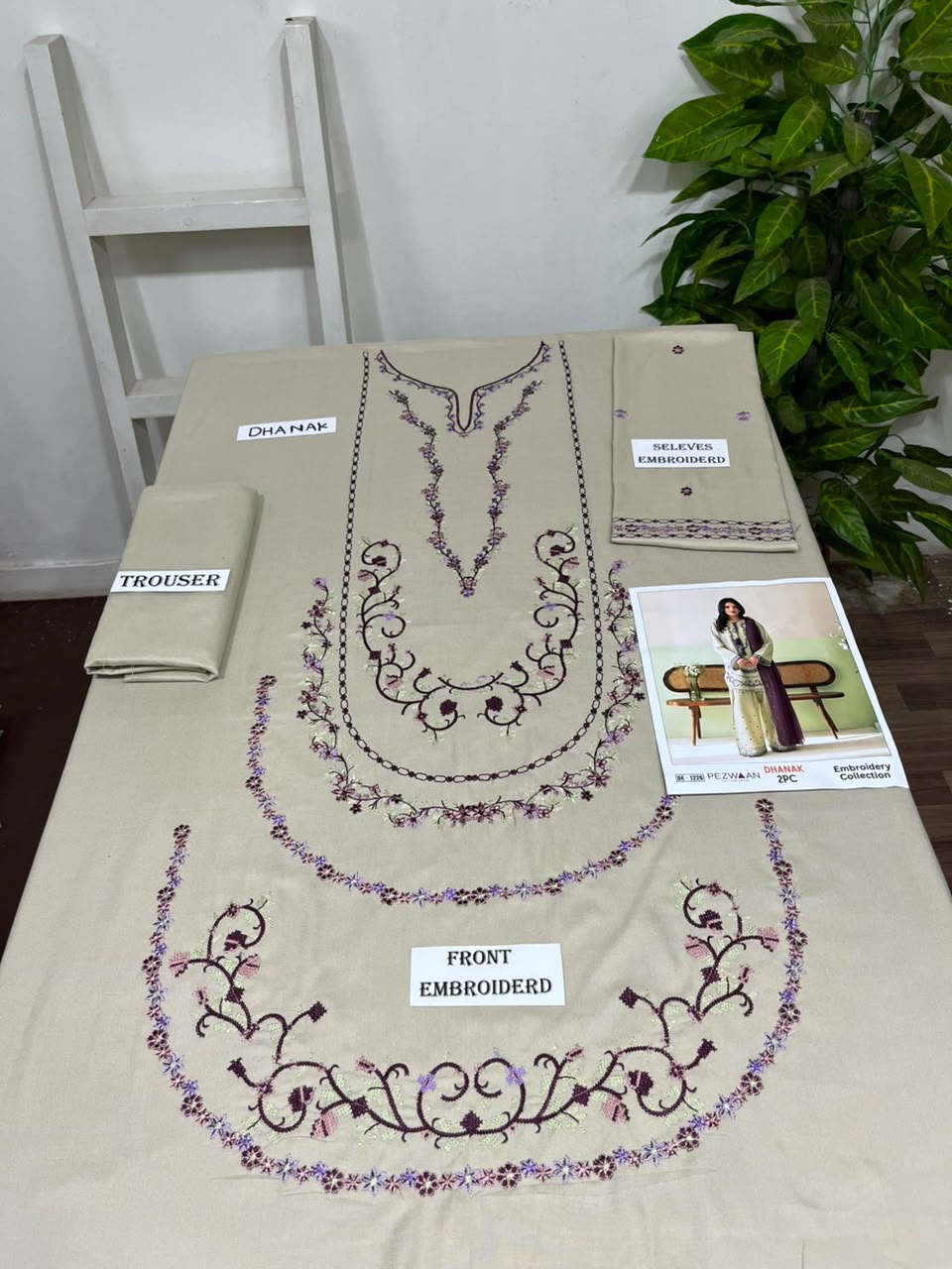 2-Piece | Premium Embroidered Winter Suit – DE-1226