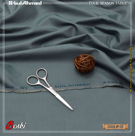 Boski Shalwar Kameez Four Season Fabric Green Grey - G9