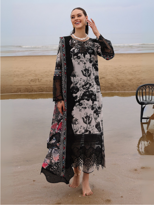 Khaddar Printed 3PC Unstitched With Khaddar Shawl- P108