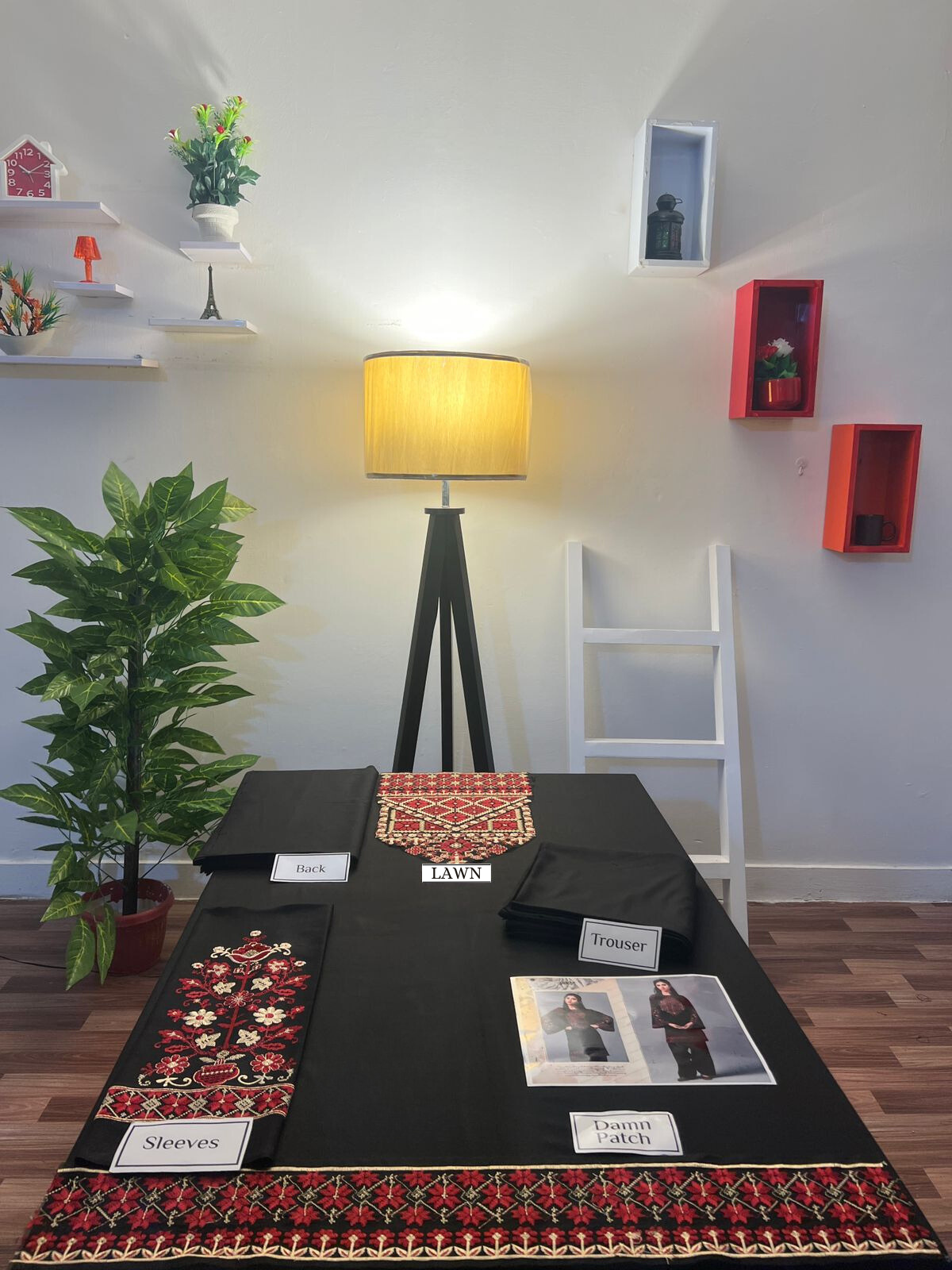 Embroidered 2Pc Lawn Unstitched Summer Dress - DM-04