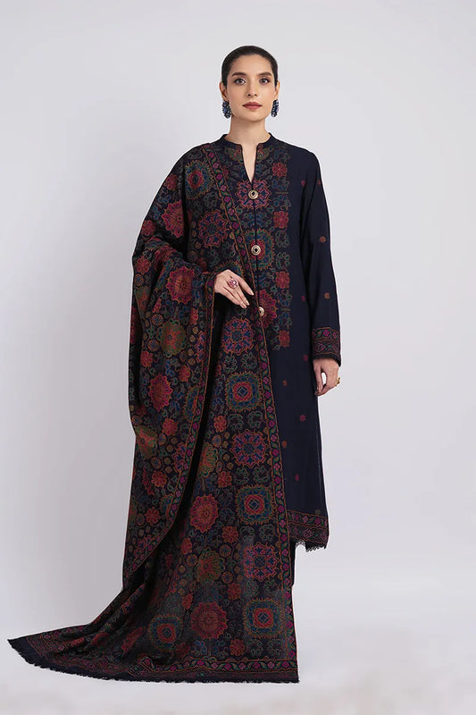 Fully Embroidered 3PC Dress With Heavy EMB Shawl - W18