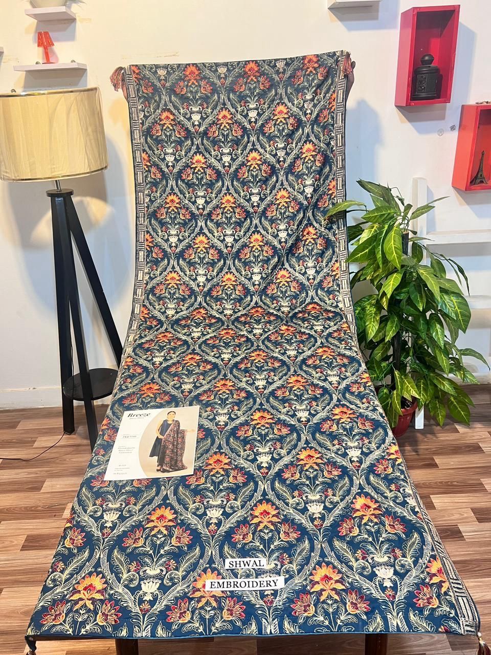 Fully Embroidered 3PC Dress With Heavy EMB Shawl - W13