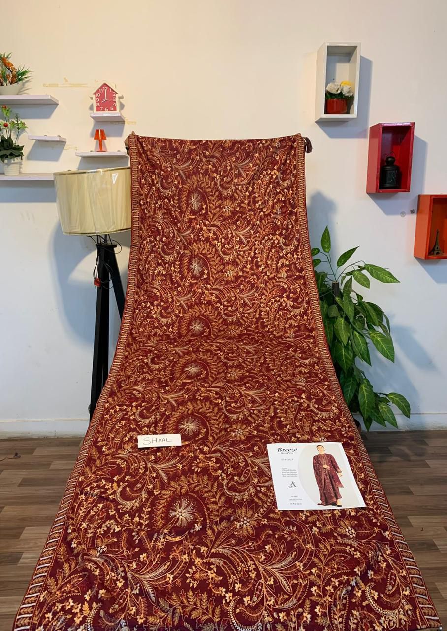 Fully Embroidered 3PC Dress With Heavy EMB Shawl - W17