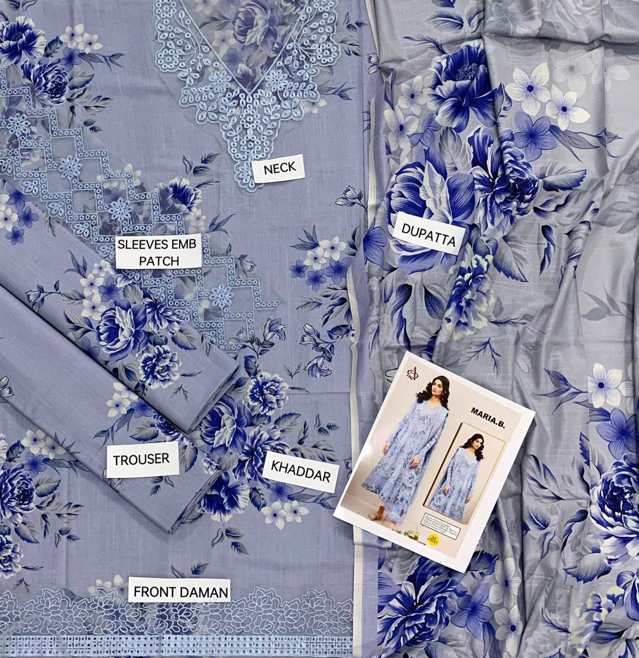 Khaddar Printed 3PC Unstitched With Khaddar Shawl- P101