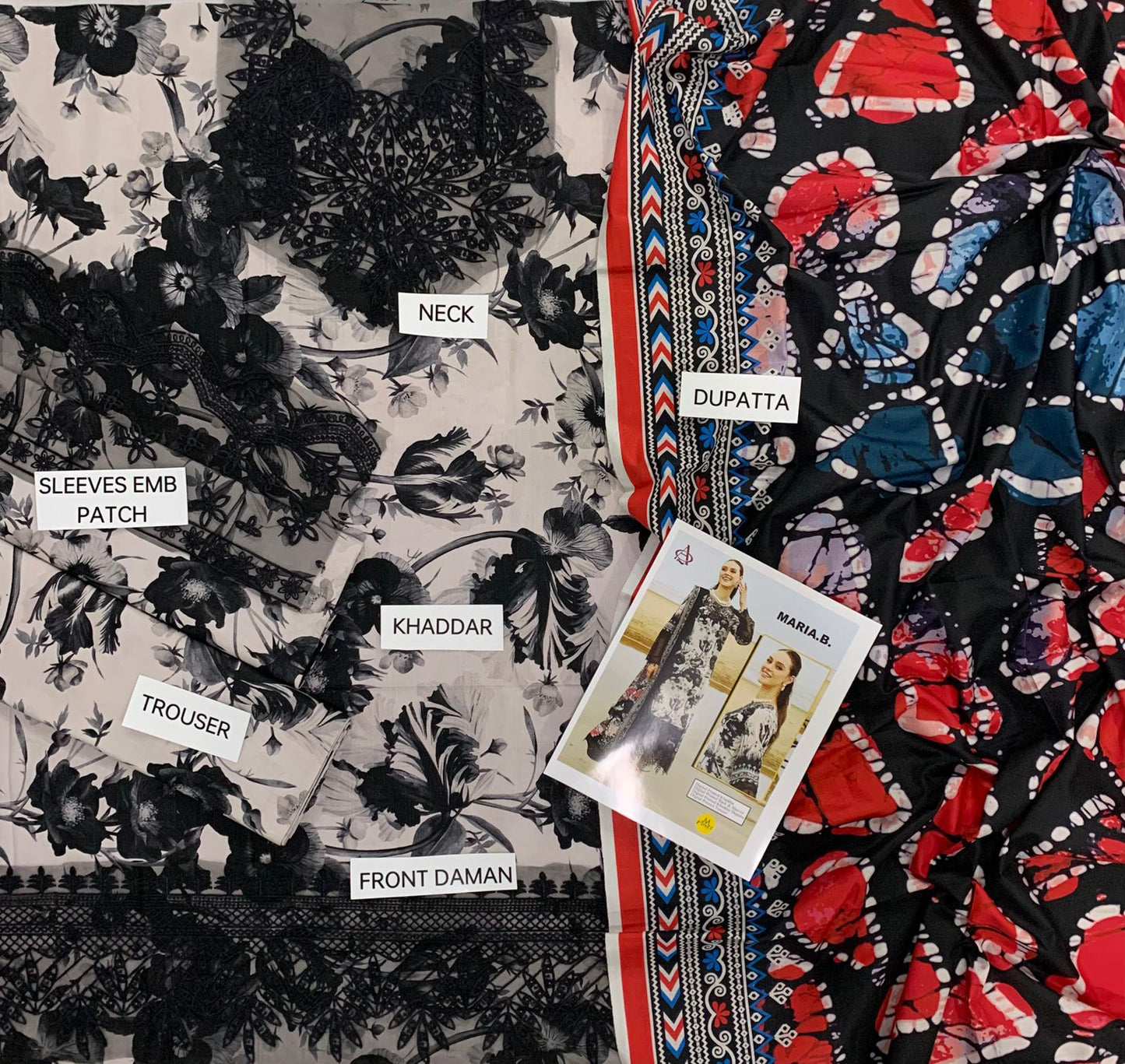 Khaddar Printed 3PC Unstitched With Khaddar Shawl- P108