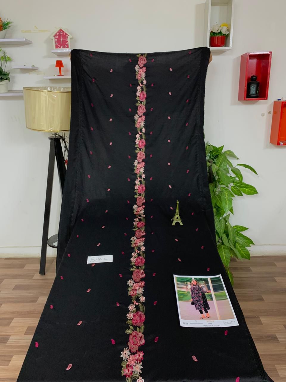 EMB 3PC Dhanak Unstitched Winter Dress With EMB Shawl- DE-126
