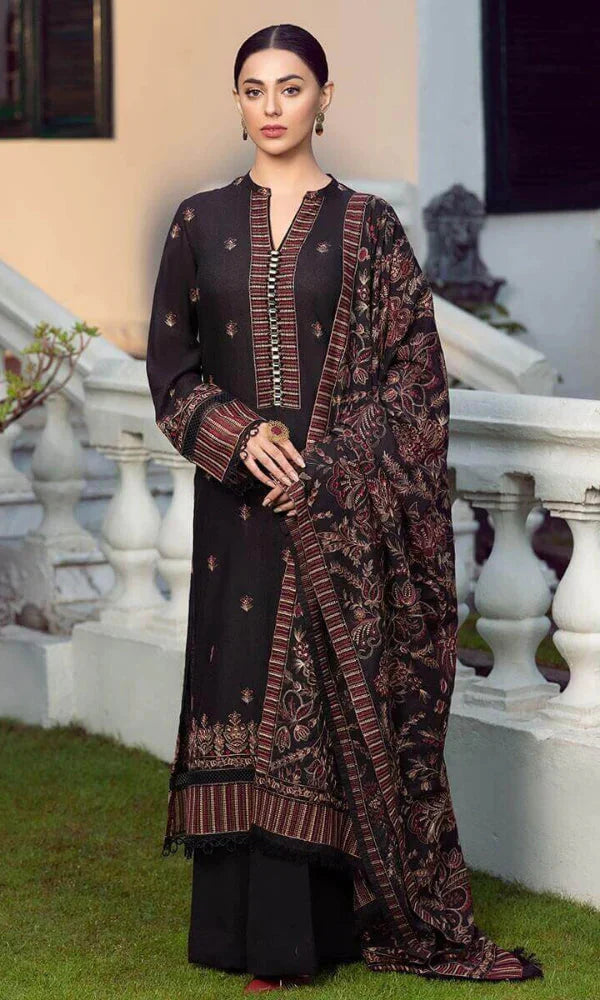 Fully Embroidered 3PC Dress With Heavy EMB Shawl - W19
