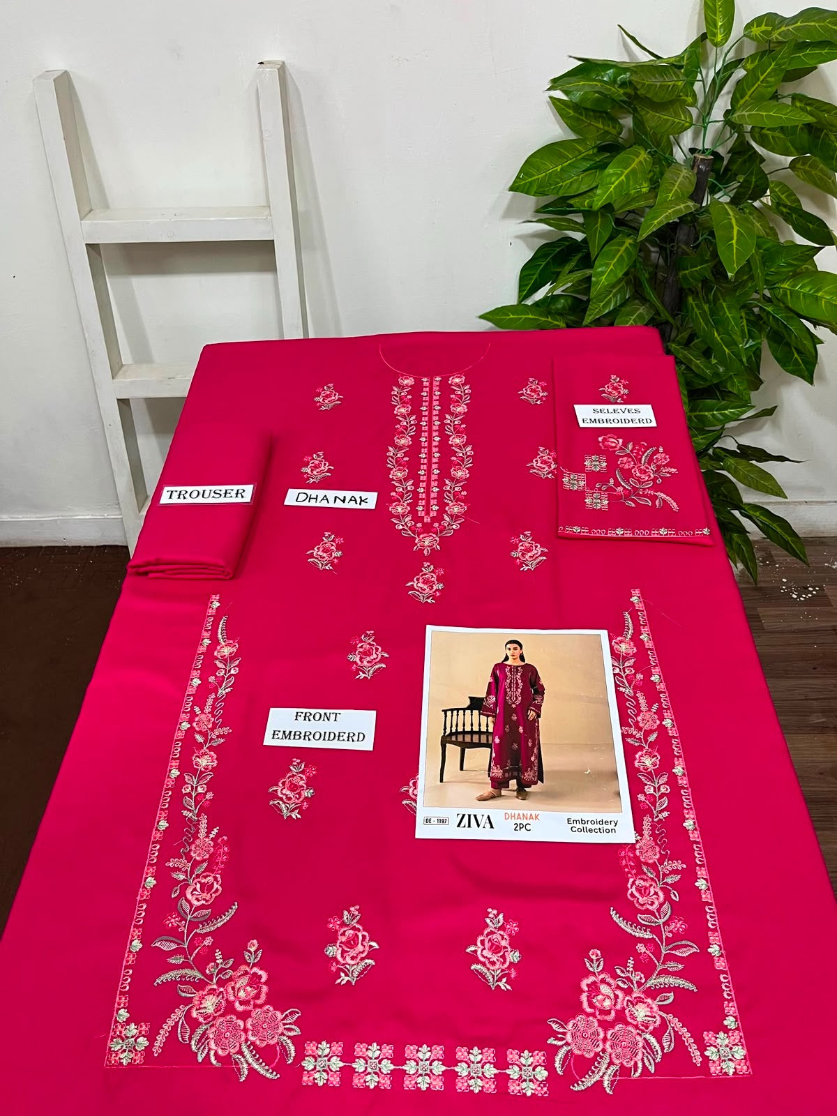 2-Piece | Premium Embroidered Winter Suit – DE-1197PN