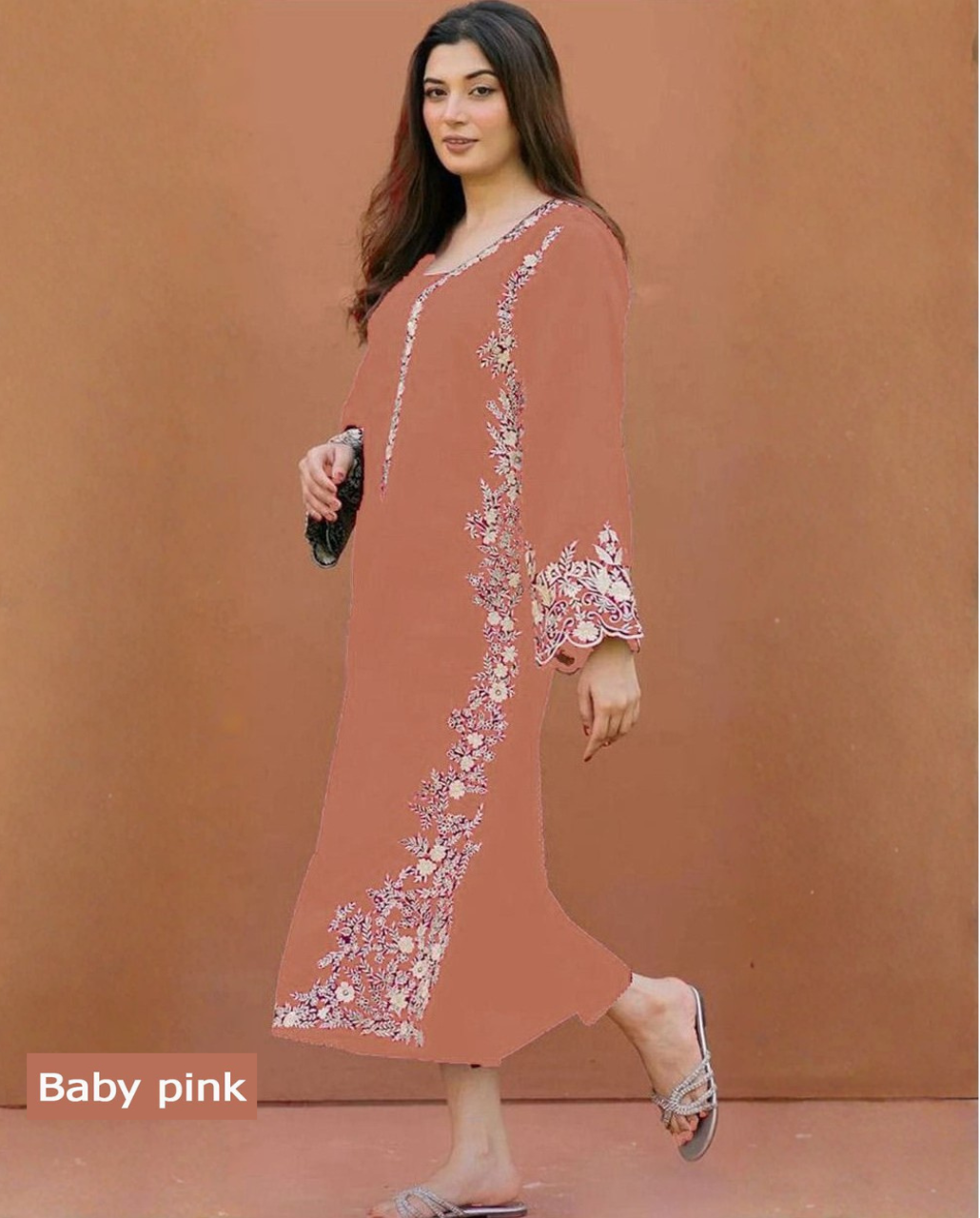 Embroidered 2Pc Lawn Unstitched Summer Dress - DM-10