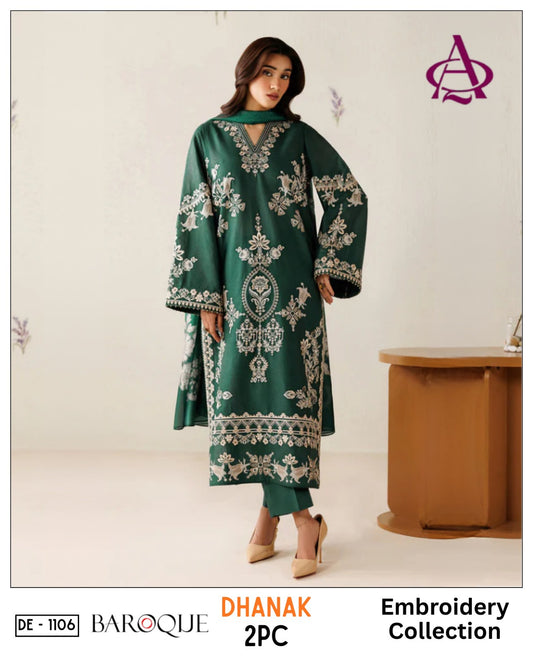 2-Piece | Premium Embroidered Winter Suit – DE-1106