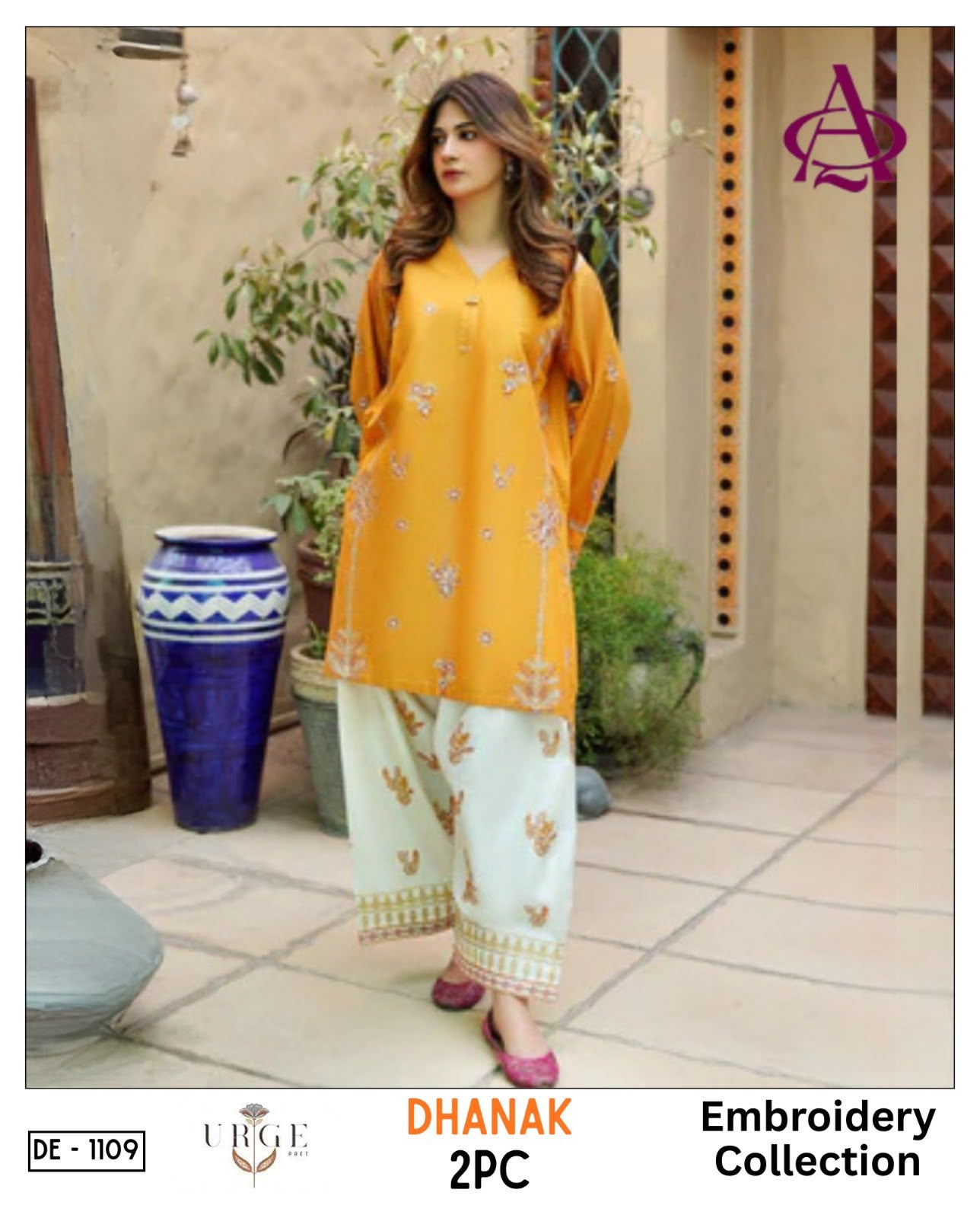 2-Piece | Premium Embroidered Winter Suit – DE-1109D