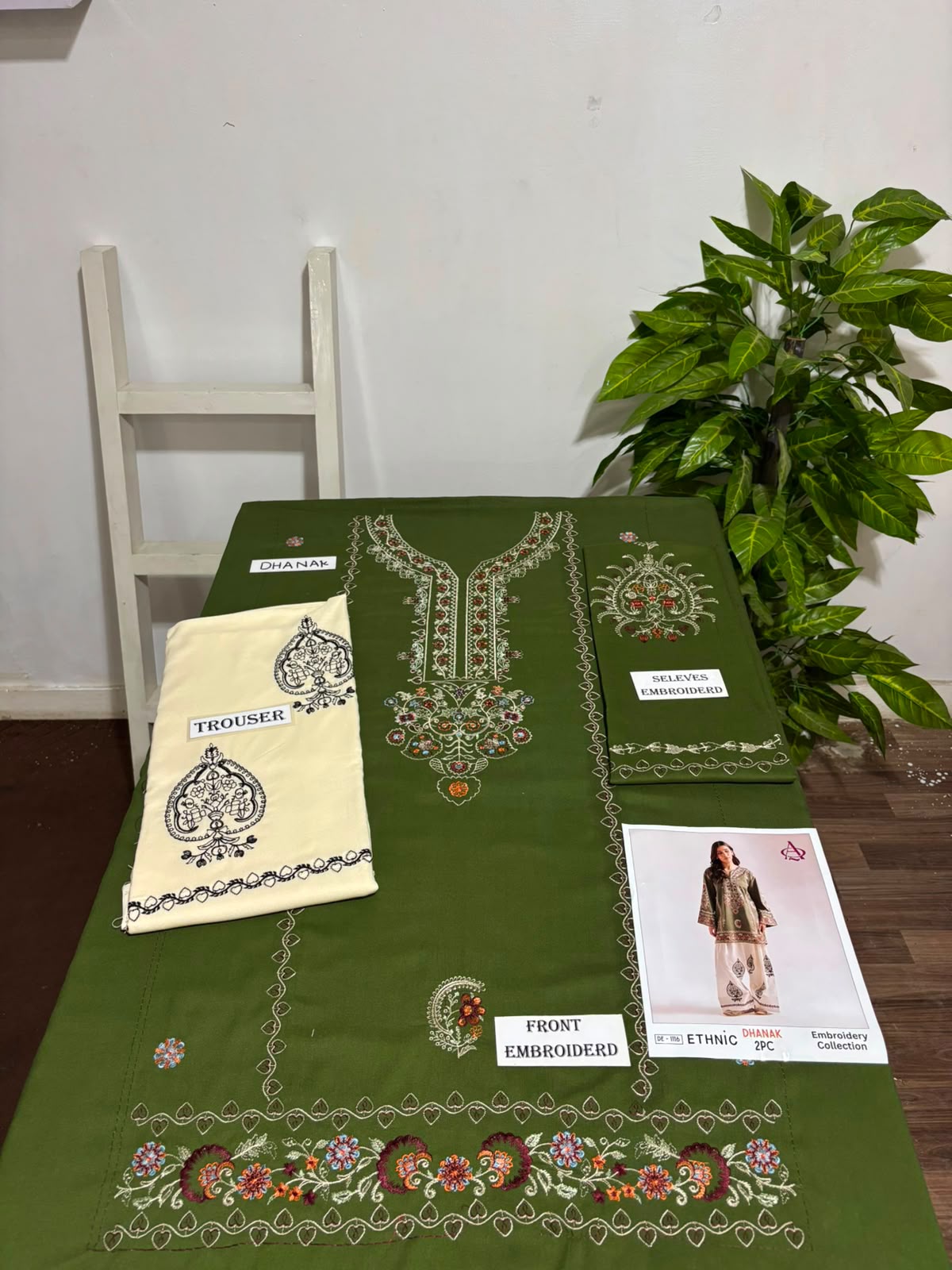 2-Piece | Premium Embroidered Winter Suit – DE-1116