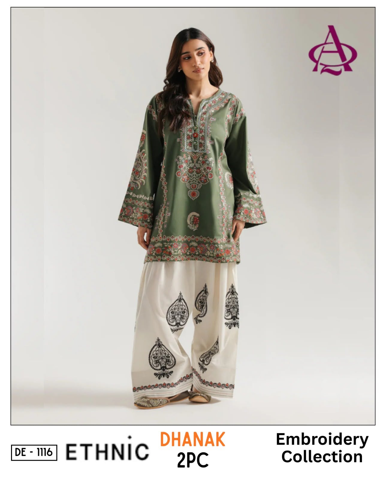 2-Piece | Premium Embroidered Winter Suit – DE-1116