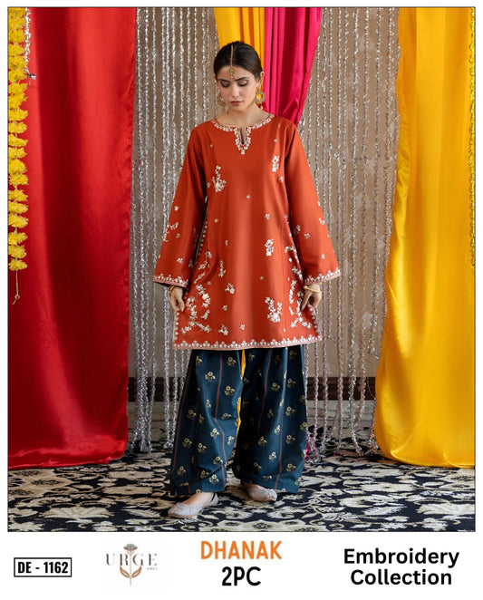 2-Piece | Premium Embroidered Winter Suit – DE-1162W
