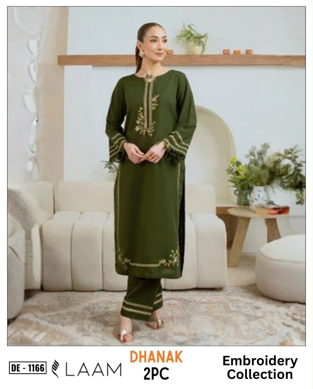 2-Piece | Premium Embroidered Winter Suit – DE-1166