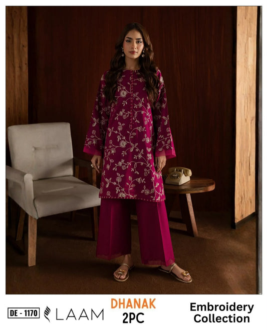 2-Piece | Premium Embroidered Winter Suit – DE-1170