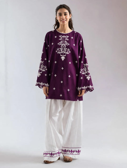 2-Piece | Premium Embroidered Winter Suit – DE-1171