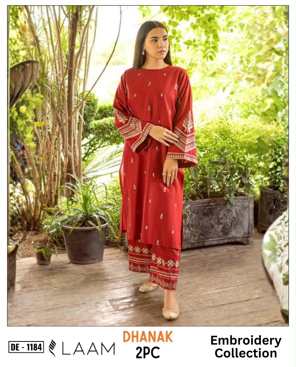 2-Piece | Premium Embroidered Winter Suit – DE-1184