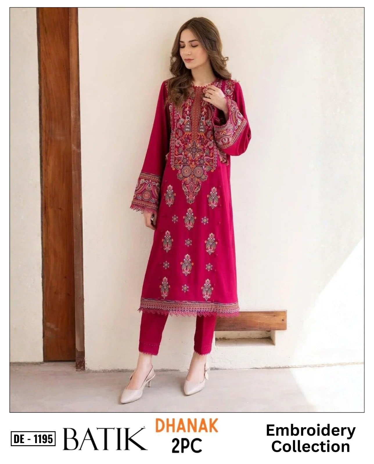 2-Piece | Premium Embroidered Winter Suit – DE-1195