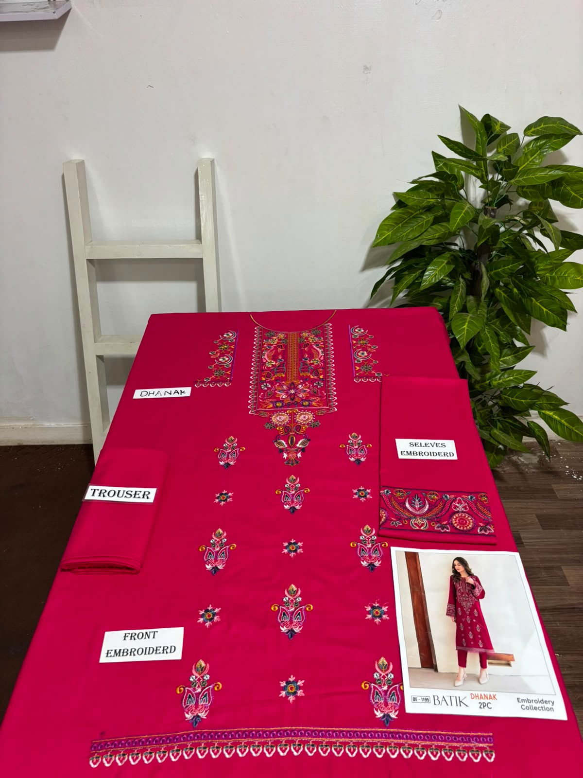 2-Piece | Premium Embroidered Winter Suit – DE-1195