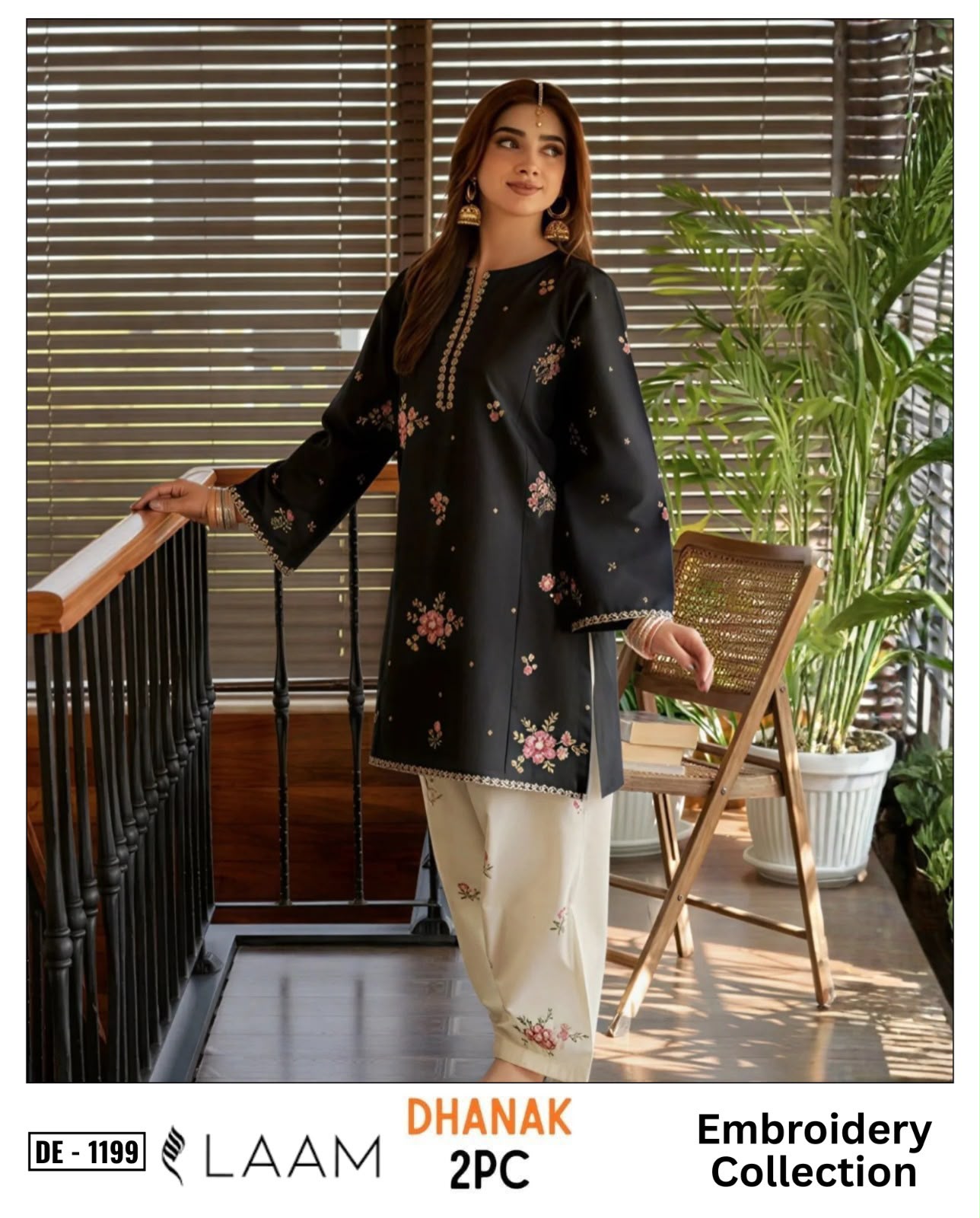 2-Piece | Premium Embroidered Winter Suit – DE-1199