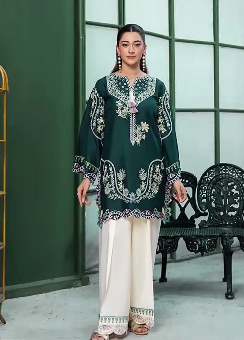 2-Piece | Premium Embroidered Winter Suit – DE-1202GR