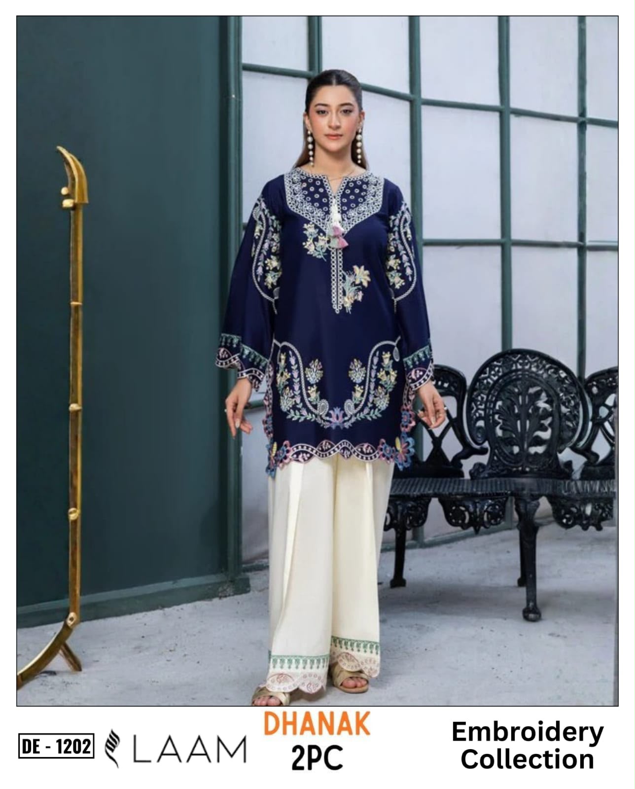 2-Piece | Premium Embroidered Winter Suit – DE-1202