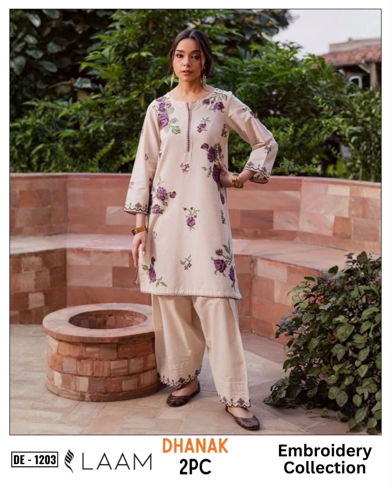 2-Piece | Premium Embroidered Winter Suit – DE-1203