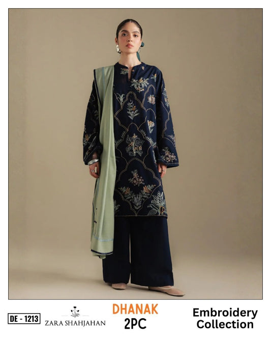 2-Piece | Premium Embroidered Winter Suit – DE-1213