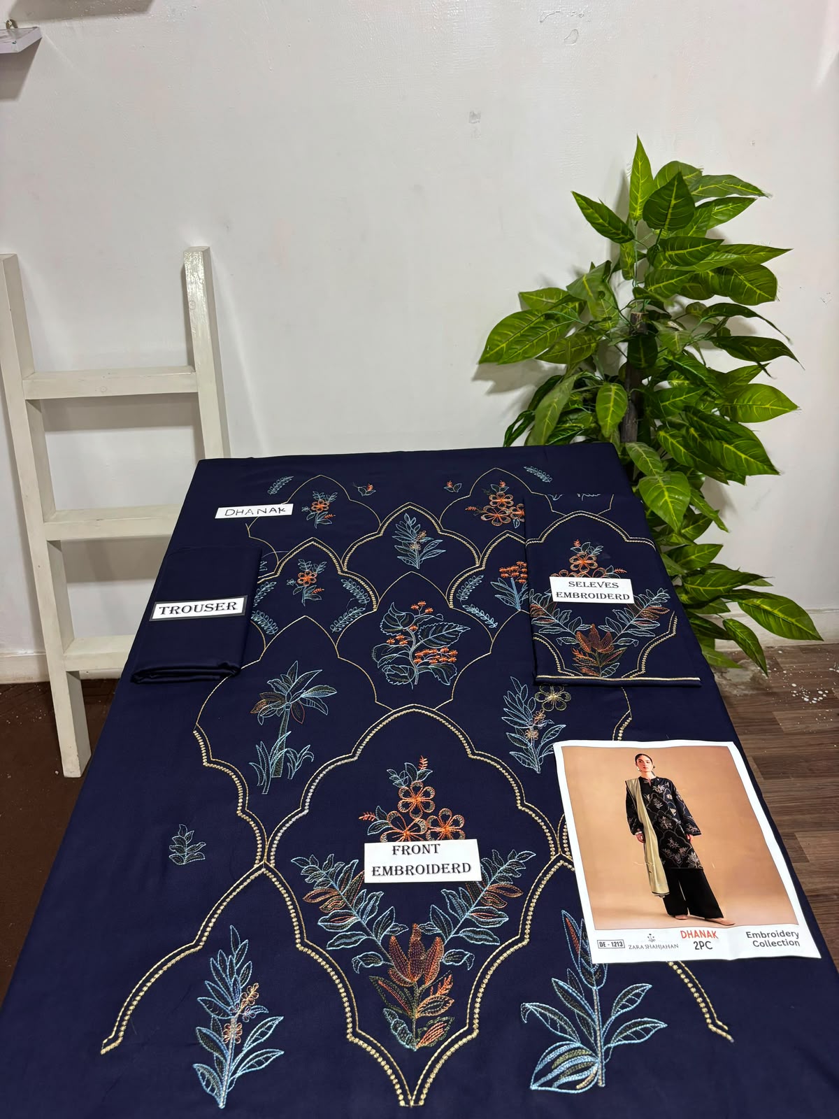 2-Piece | Premium Embroidered Winter Suit – DE-1213