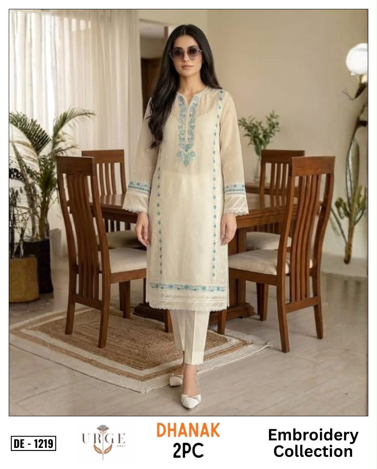 2-Piece | Premium Embroidered Winter Suit – DE-1219