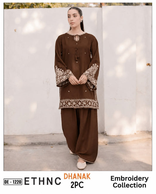 2-Piece | Premium Embroidered Winter Suit – DE-1220BR