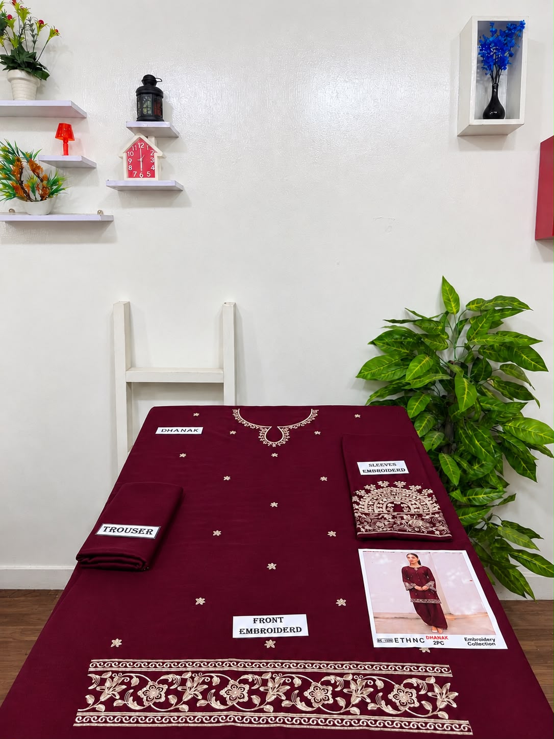 2-Piece | Premium Embroidered Winter Suit – DE-1220