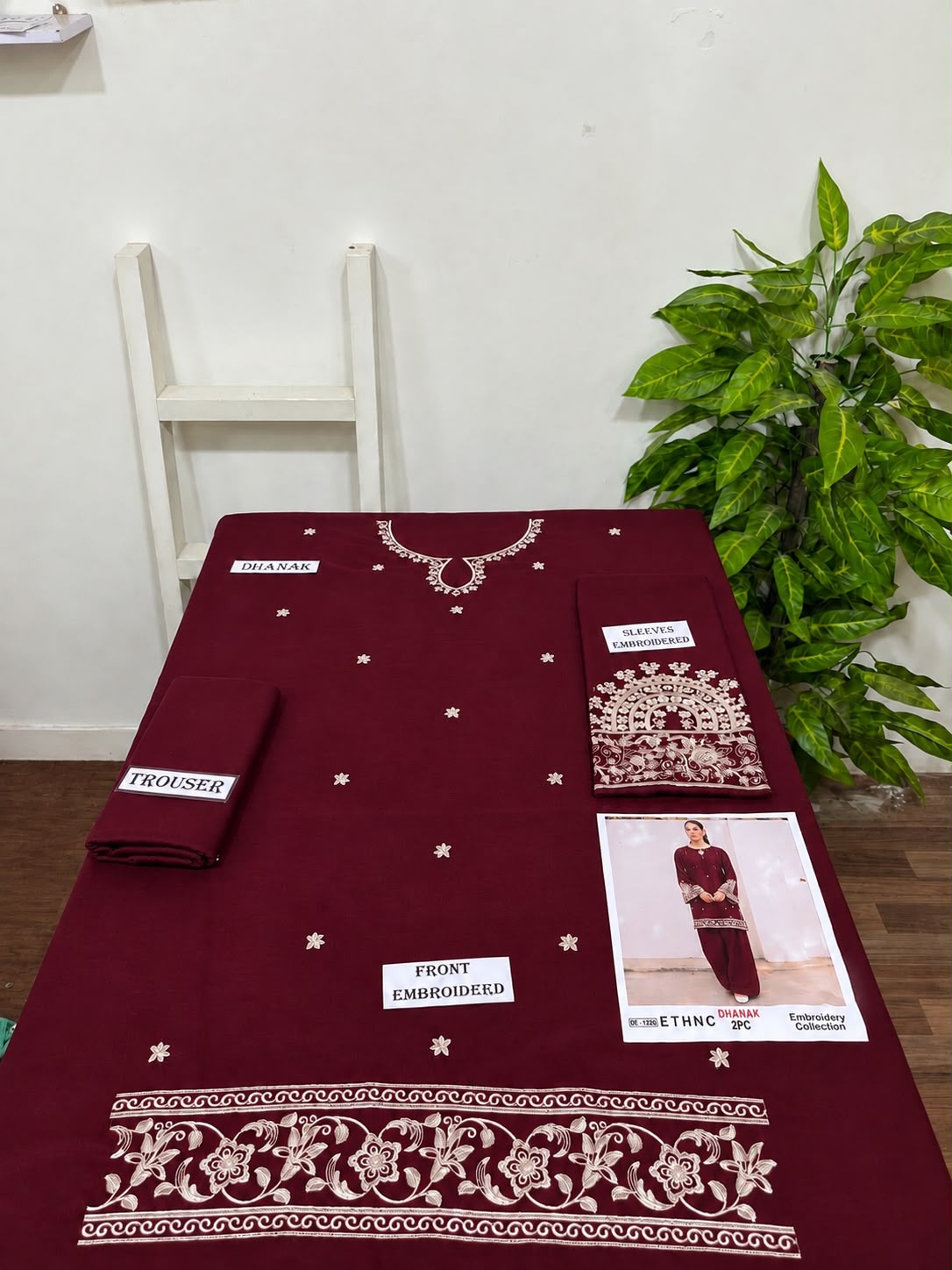 2-Piece | Premium Embroidered Winter Suit – DE-1220
