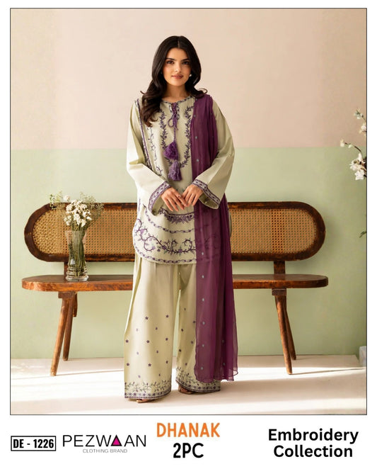 2-Piece | Premium Embroidered Winter Suit – DE-1226