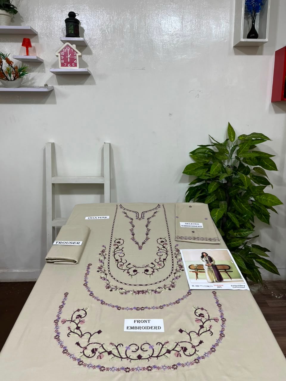 2-Piece | Premium Embroidered Winter Suit – DE-1226
