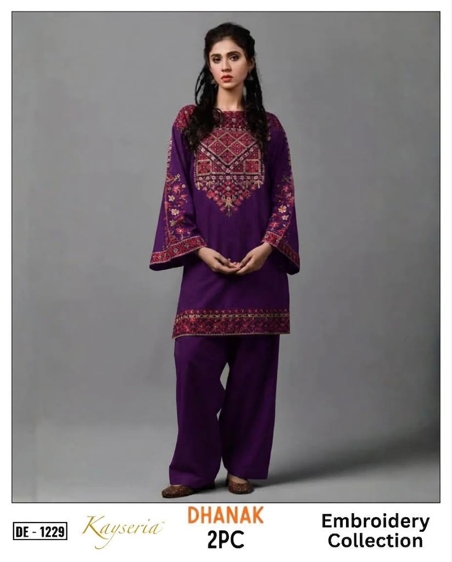 2-Piece | Premium Embroidered Winter Suit – DE-1229PR