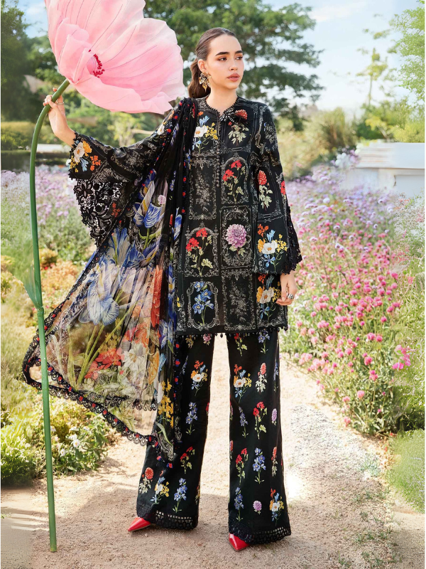 Khaddar Printed 3PC Unstitched With Khaddar Shawl- P111