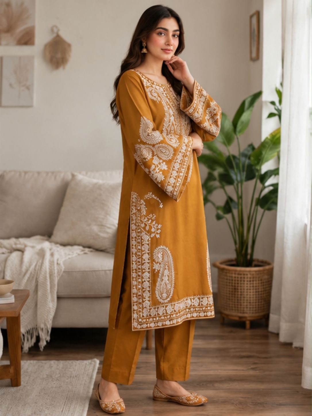 Emb Premium Co-ord Set | 2-Piece