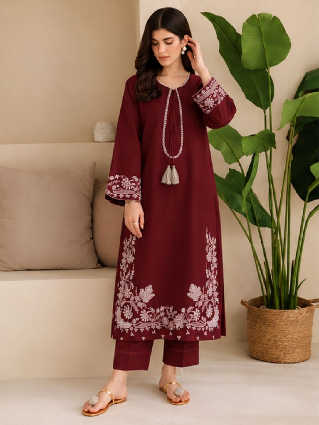 Garnet Premium Co-ord Set | 2-Piece