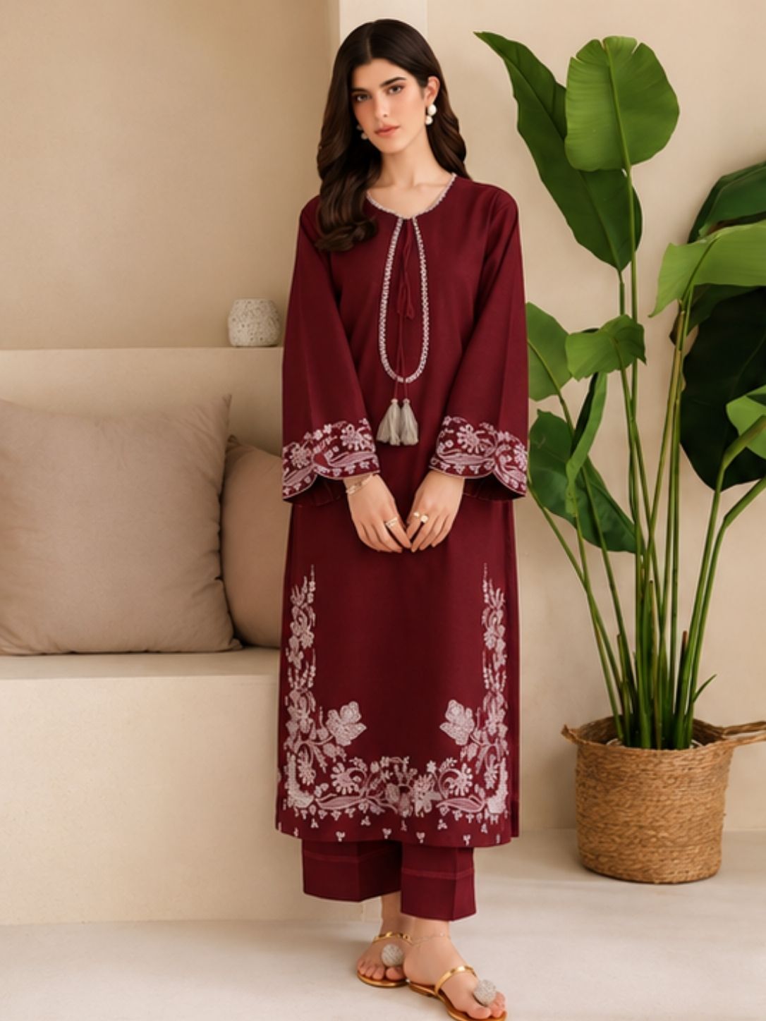 Garnet Premium Co-ord Set | 2-Piece