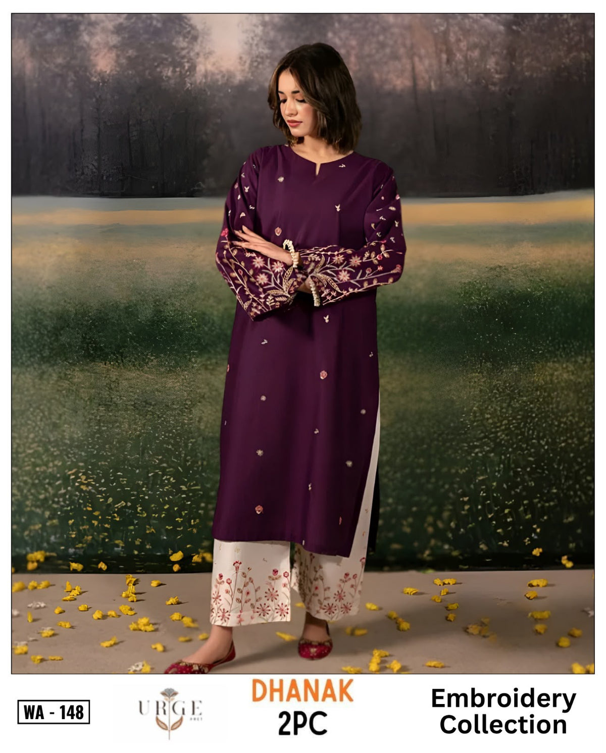 2-Piece | Premium Embroidered Winter Suit – DE-148