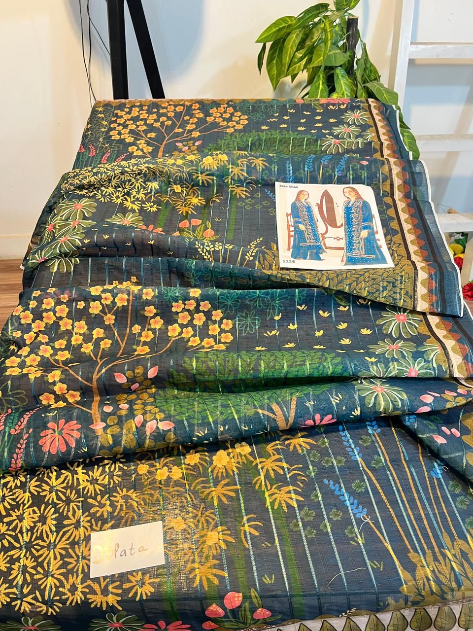 Embroidered 3PC Lawn With Bana Dora Printed Dupatta - DH1116Z