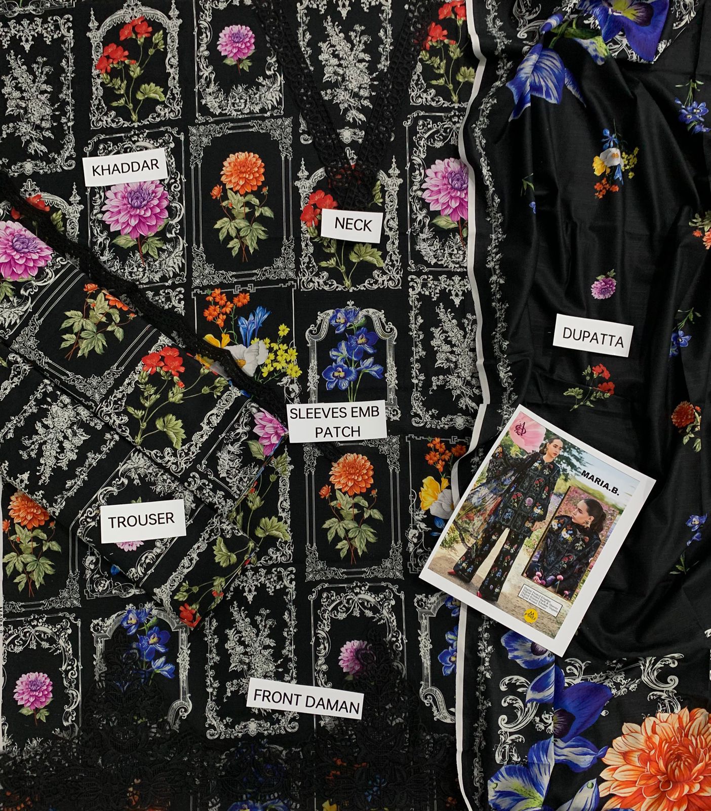 Khaddar Printed 3PC Unstitched With Khaddar Shawl- P111