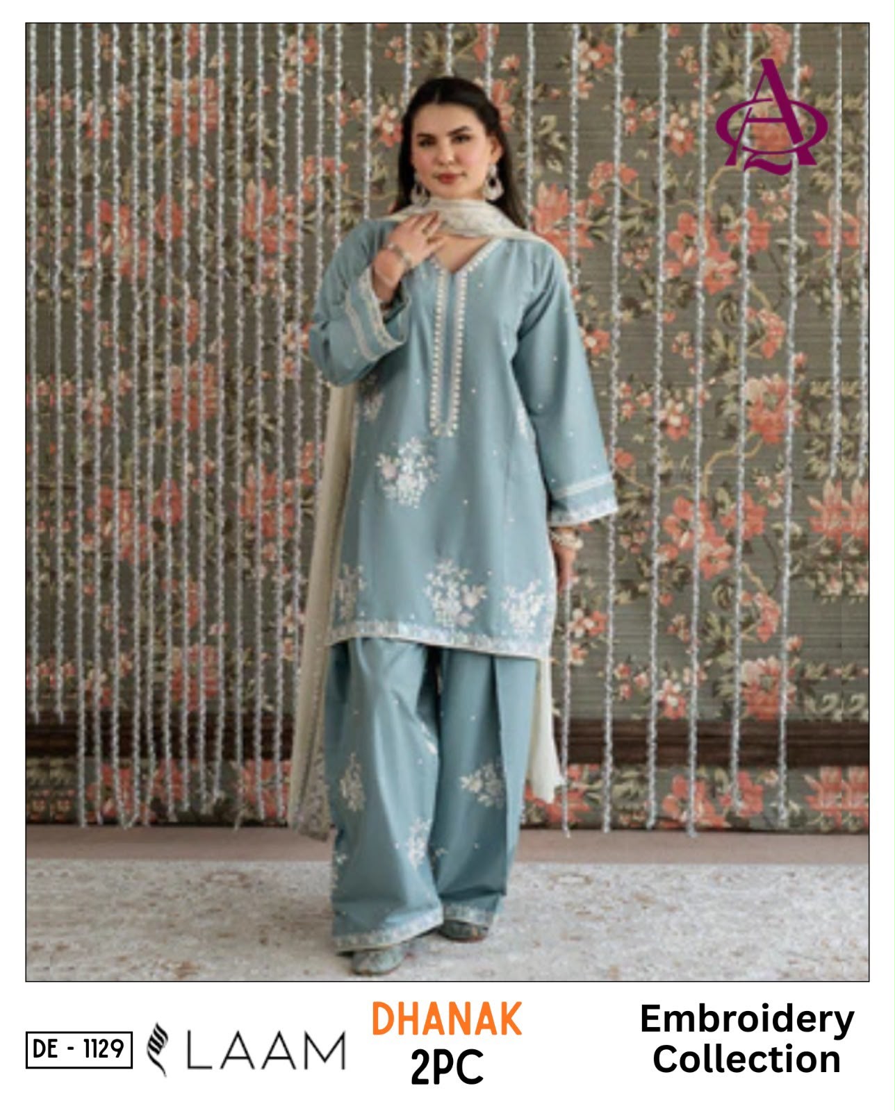 2-Piece | Premium Embroidered Winter Suit – DE-1129