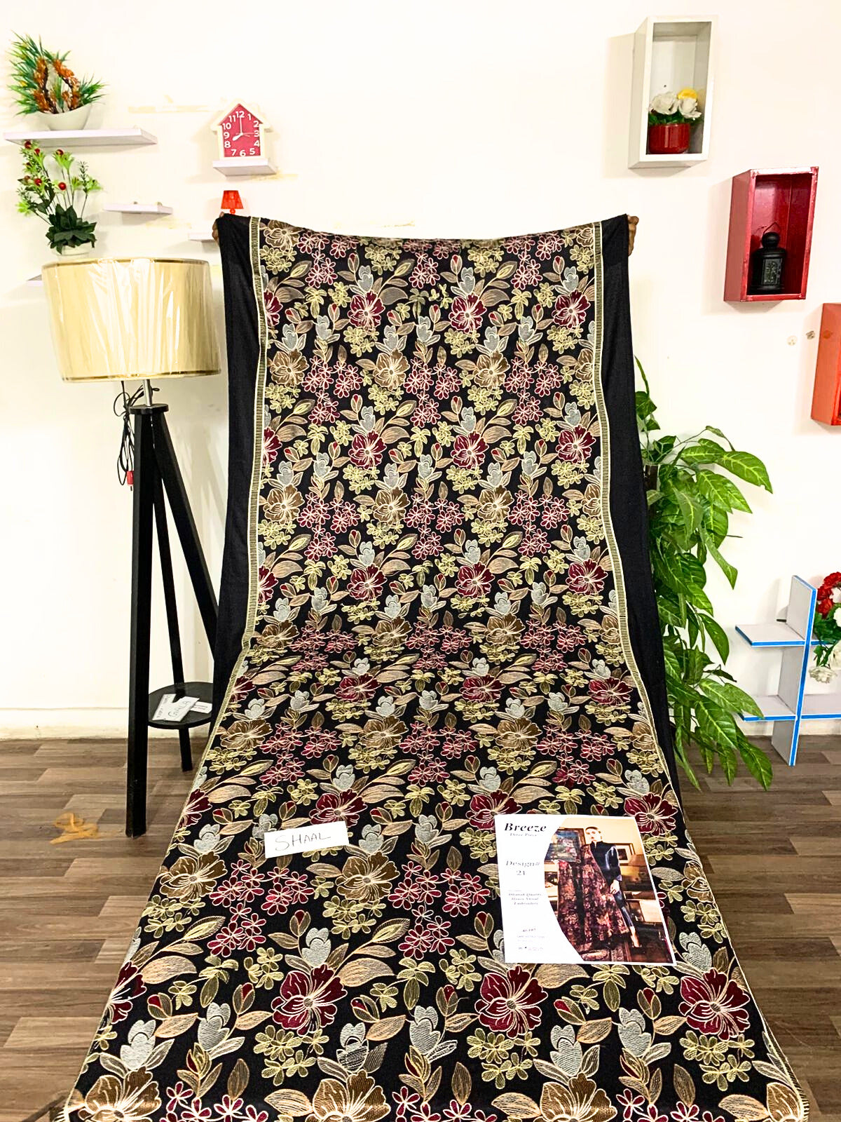 Fully Embroidered 3PC Dress With Heavy EMB Shawl - W21A