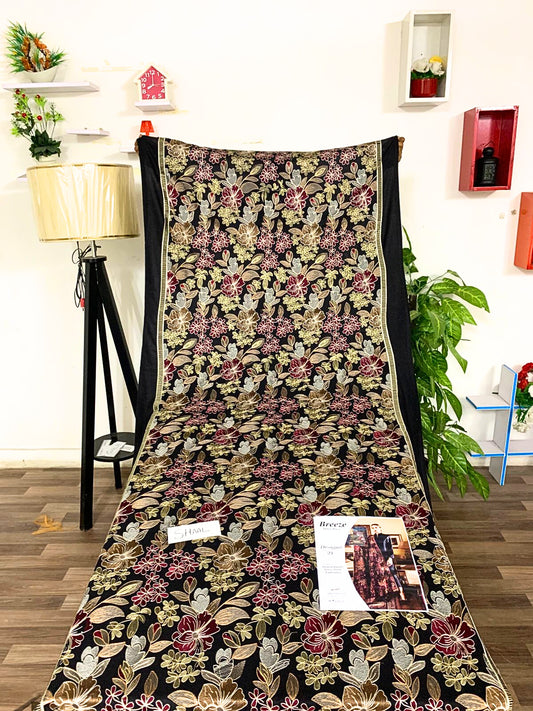 Fully Embroidered 3PC Dress With Heavy EMB Shawl - W21A