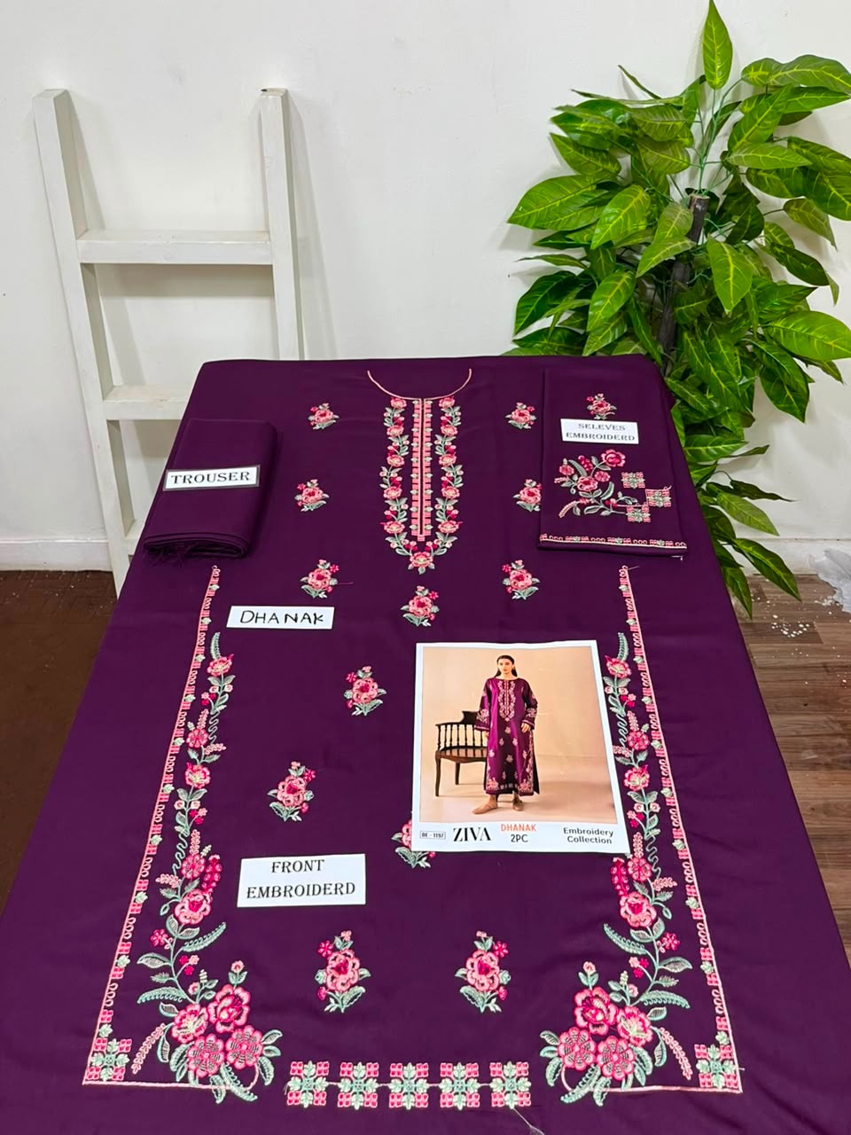 2-Piece | Premium Embroidered Winter Suit – DE-1197PR