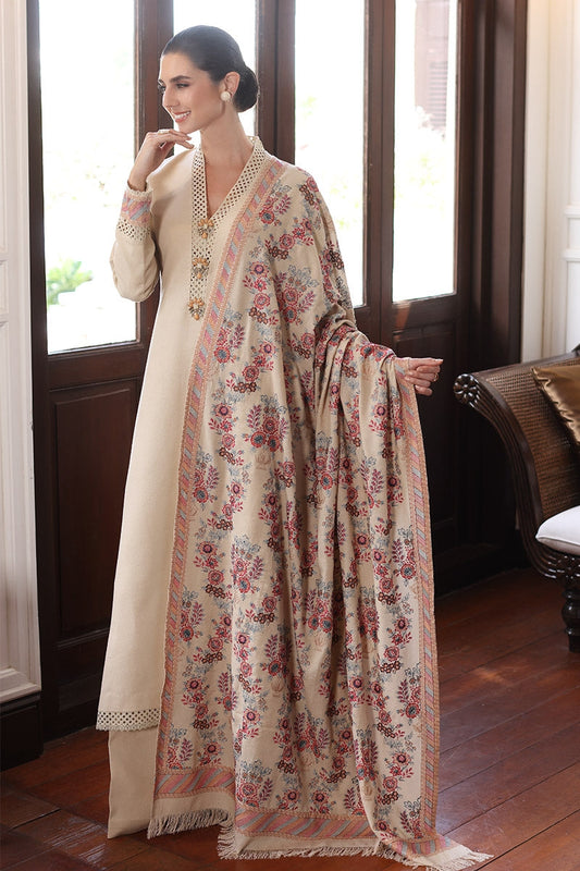 Fully Embroidered 3PC Dress With Heavy EMB Shawl - W23